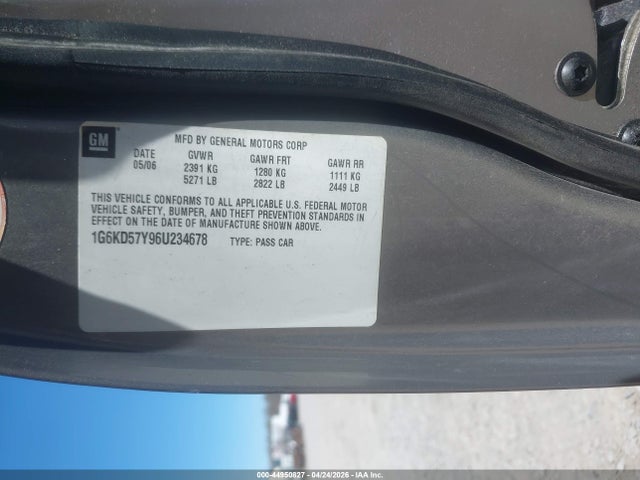 Продаж на аукціоні авто 2006 Cadillac Dts Standard, vin: 1G6KD57Y96U234678, номер лоту: 44950827