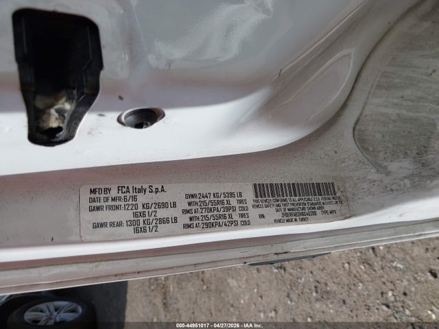 2017 Ram Promaster City Tradesman მანქანა იყიდება აუქციონზე, vin: ZFBERFAB3H6D40398, აუქციონის ნომერი: 44951017