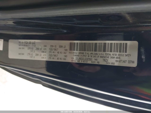 3C6JR6DG3JG323581 RAM 1500 Tradesman 4x2 8&#039; Box