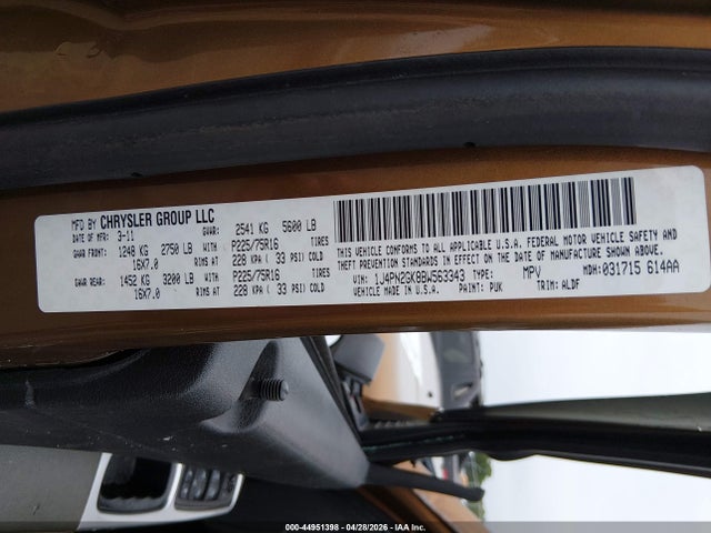 Продаж на аукціоні авто 2011 Jeep Liberty Sport, vin: 1J4PN2GK8BW563343, номер лоту: 44951398