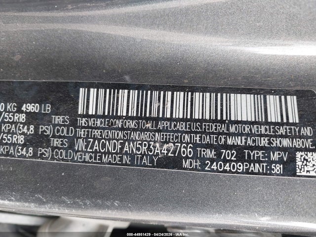 44951429 :رقم المزاد ، ZACNDFAN5R3A42766 vin ، 2024 Dodge Hornet Gt Awd مزاد بيع