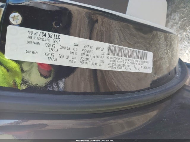Aukcja sprzedaży 2018 Chrysler Pacifica Touring, vin: 2C4RC1DGXJR173916, numer aukcji: 44951482
