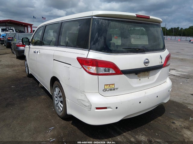 2014 Nissan Quest S მანქანა იყიდება აუქციონზე, vin: JN8AE2KP2E9100216, აუქციონის ნომერი: 44951608