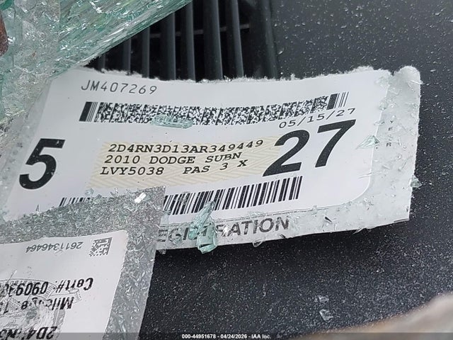 Aukcja sprzedaży 2010 Dodge Grand Caravan Hero, vin: 2D4RN3D13AR349449, numer aukcji: 44951678
