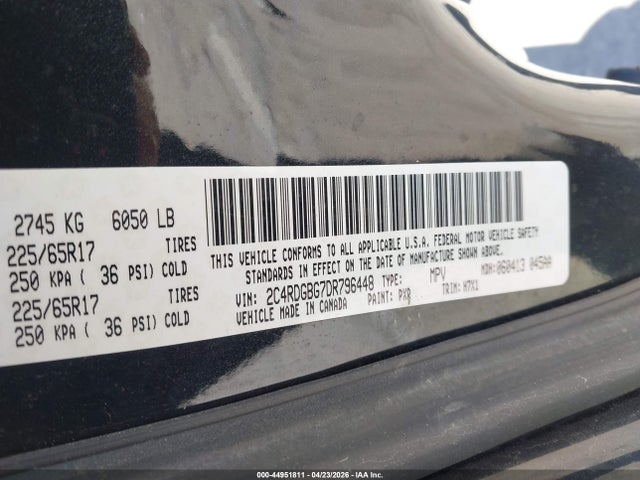 Продажа на аукционе авто 2013 Dodge Grand Caravan American Value Pkg, vin: 2C4RDGBG7DR796448, номер лота: 44951811
