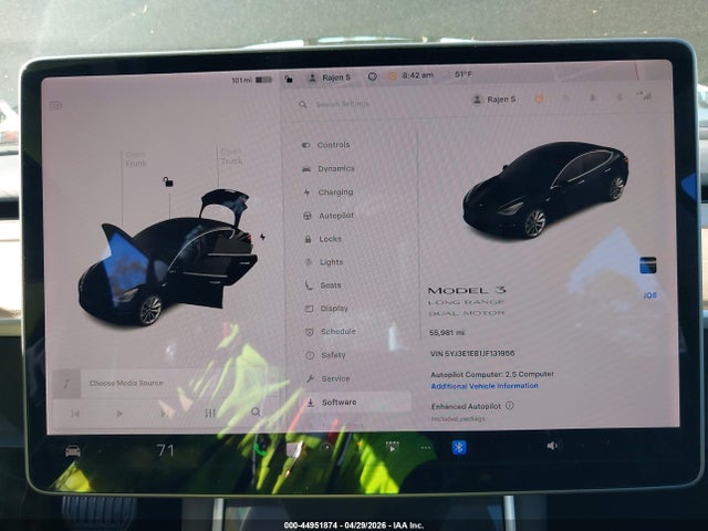 Продаж на аукціоні авто 2018 Tesla Model 3 Long Range/performance, vin: 5YJ3E1EB1JF131956, номер лоту: 44951874