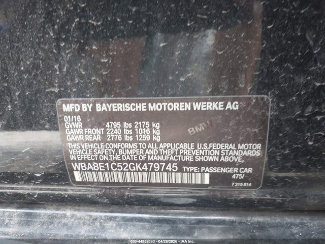 WBA8E1C52GK479745 BMW 330e