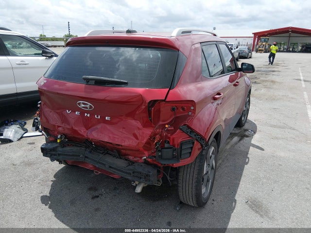 Продажа на аукционе авто 2024 Hyundai Venue Limited, vin: KMHRC8A37RU294343, номер лота: 44952336