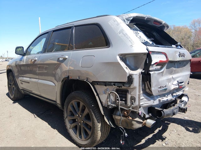 Продажа на аукционе авто 2016 Jeep Grand Cherokee Limited 75th Anniversary, vin: 1C4RJFBMXGC364541, номер лота: 44952753