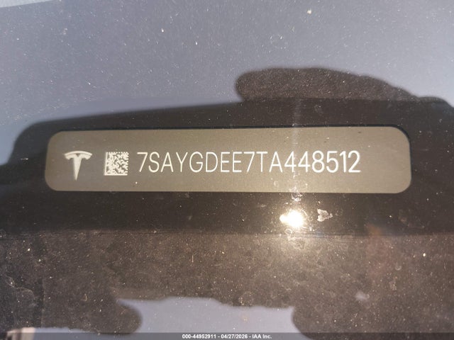 2026 Tesla Model Y მანქანა იყიდება აუქციონზე, vin: 7SAYGDEE7TA448512, აუქციონის ნომერი: 44952911