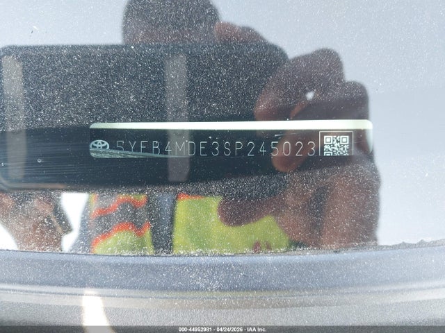 Aukcja sprzedaży 2025 Toyota Corolla Le, vin: 5YFB4MDE3SP245023, numer aukcji: 44952981