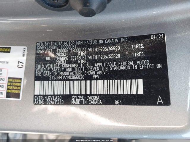 2T2JGMDA1MC066820 Lexus RX 450H