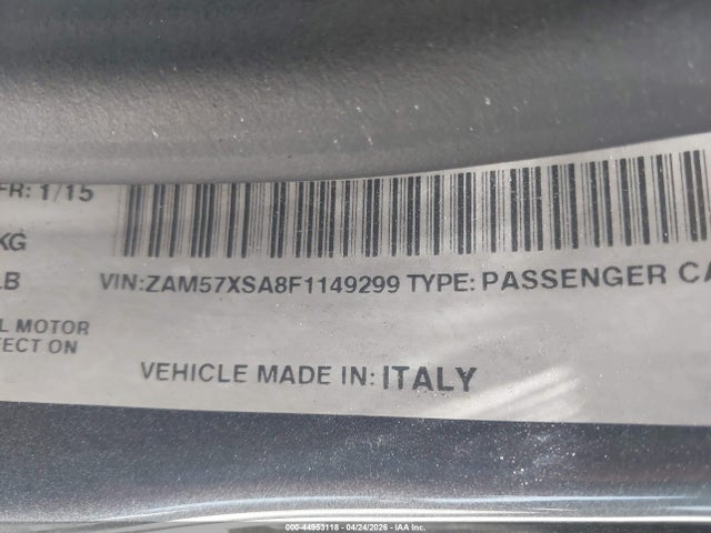 Maserati Ghibli 2015 ZAM57XSA8F1149299 Image 9