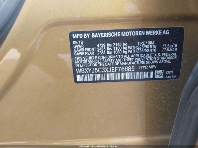 WBXYJ5C3XJEF76885 BMW X2 Xdrive28i