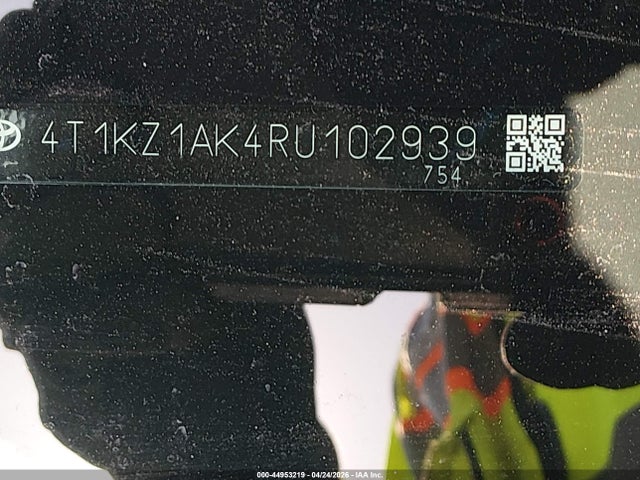 4T1KZ1AK4RU102939 Toyota Camry Trd V6