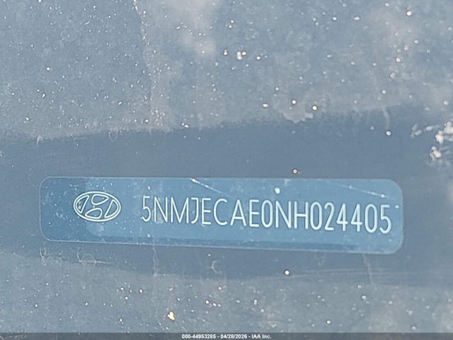 44953285 :رقم المزاد ، 5NMJECAE0NH024405 vin ، 2022 Hyundai Tucson Limited مزاد بيع
