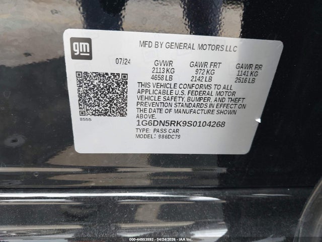Продажа на аукционе авто 2025 Cadillac Ct5 Premium Luxury Rwd, vin: 1G6DN5RK9S0104268, номер лота: 44953592