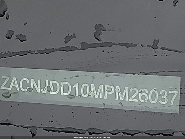 44953675 :رقم المزاد ، ZACNJDD10MPM26037 vin ، 2021 Jeep Renegade Limited 4x4 مزاد بيع