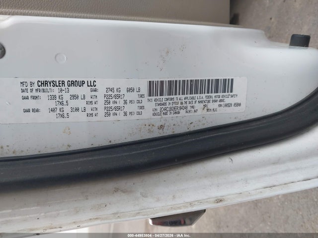 44953804 :رقم المزاد ، 2C4RC1BG9ER184348 vin ، 2014 Chrysler Town & Country Touring مزاد بيع
