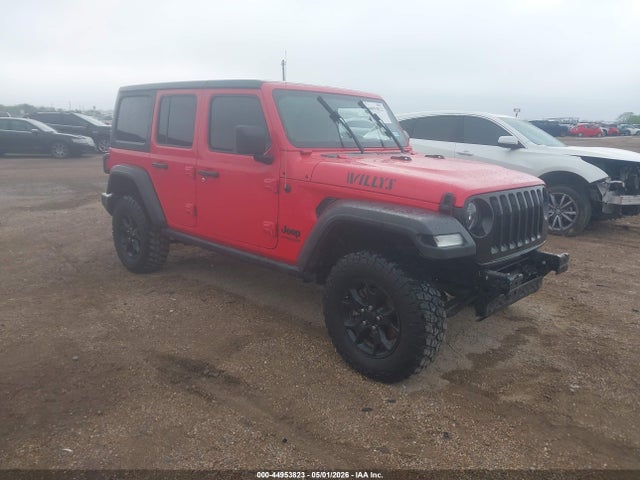 Продажа на аукционе авто 2022 Jeep Wrangler Unlimited Willys 4x4, vin: 1C4HJXDM9NW143796, номер лота: 44953823