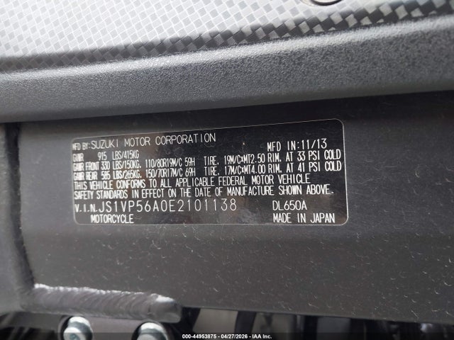 Suzuki Dl650 A 2014 JS1VP56A0E2101138 Image 10
