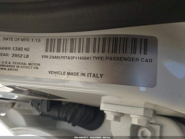 ZAM57RTA3F1145641 Maserati Ghibli S Q4