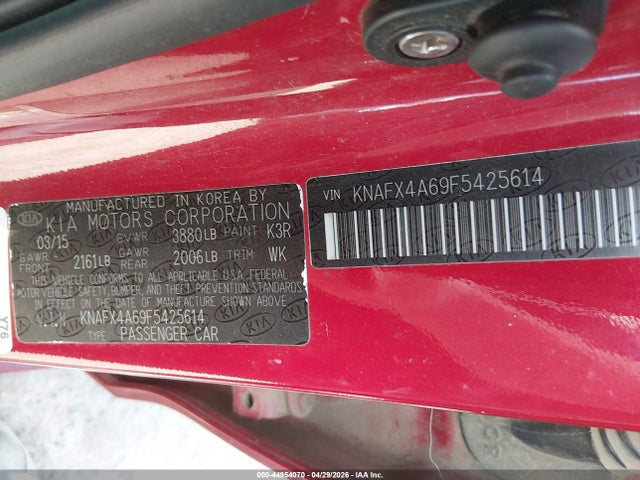 KIA FORTE LX 2015 KNAFX4A69F5425614 Image 9