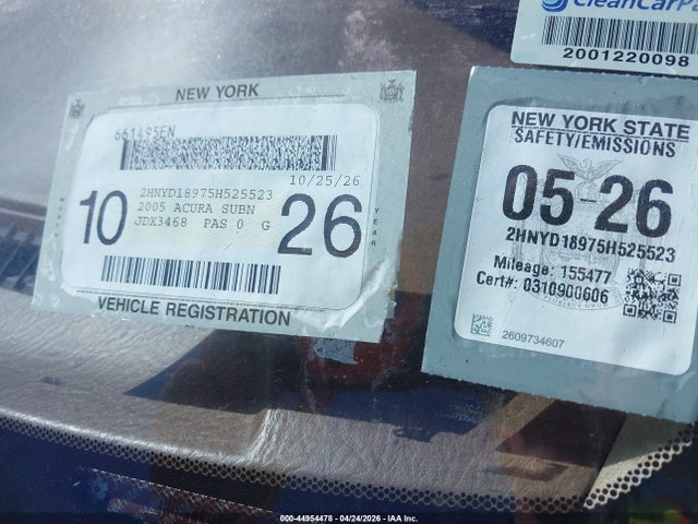 44954478 :رقم المزاد ، 2HNYD18975H525523 vin ، 2005 Acura Mdx مزاد بيع
