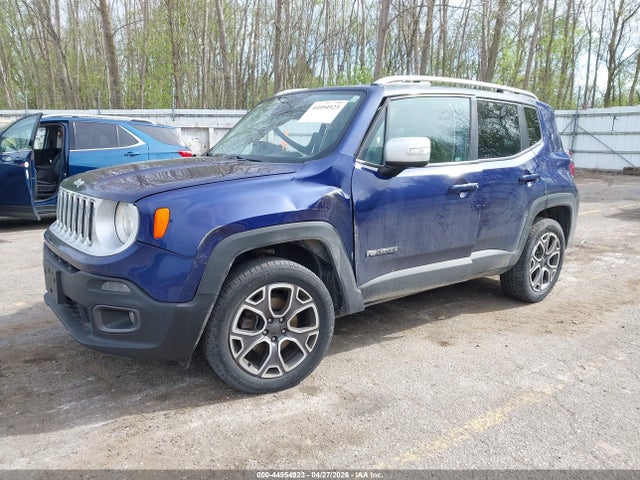 2016 Jeep Renegade Limited მანქანა იყიდება აუქციონზე, vin: ZACCJBDT9GPD17337, აუქციონის ნომერი: 44954923