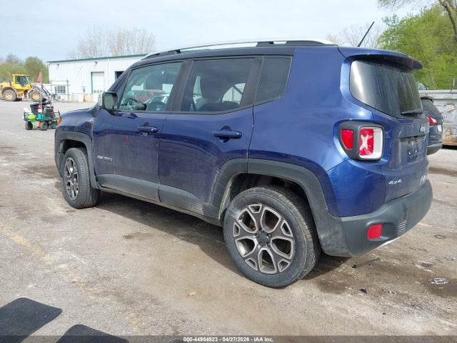 2016 Jeep Renegade Limited მანქანა იყიდება აუქციონზე, vin: ZACCJBDT9GPD17337, აუქციონის ნომერი: 44954923