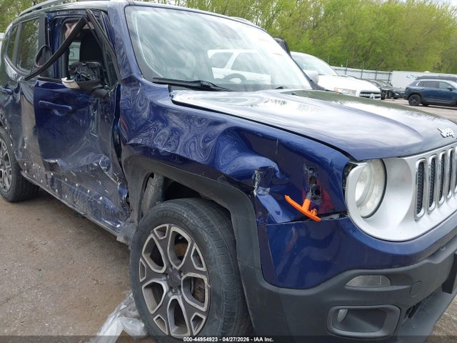 2016 Jeep Renegade Limited მანქანა იყიდება აუქციონზე, vin: ZACCJBDT9GPD17337, აუქციონის ნომერი: 44954923