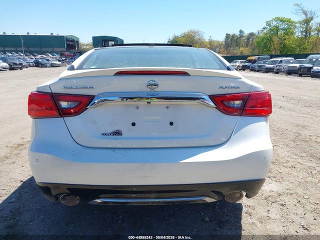 2018 Nissan Maxima 3.5 Platinum მანქანა იყიდება აუქციონზე, vin: 1N4AA6APXJC407345, აუქციონის ნომერი: 44955242