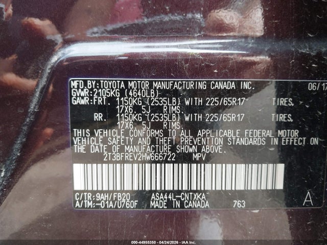 Toyota RAV4 LE 2017 2T3BFREV2HW666722 Image 9