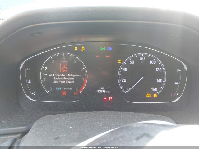 44955454 :رقم المزاد ، 1HGCV2F56KA010785 vin ، 2019 Honda Accord Ex-l 2.0t مزاد بيع