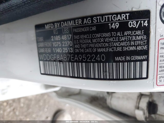 Продаж на аукціоні авто 2014 Mercedes-benz C 300 Sport 4matic, vin: WDDGF8AB7EA952240, номер лоту: 44955488