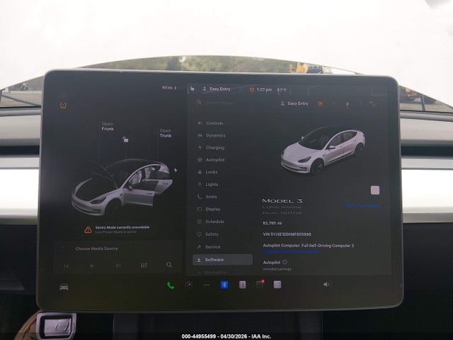 Aukcja sprzedaży 2021 Tesla Model 3 Long Range Dual Motor All-wheel Drive, vin: 5YJ3E1EB0MF855996, numer aukcji: 44955499