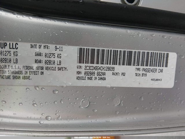 Aukcja sprzedaży 2012 Dodge Charger Se, vin: 2C3CDXBG4CH128699, numer aukcji: 44955525