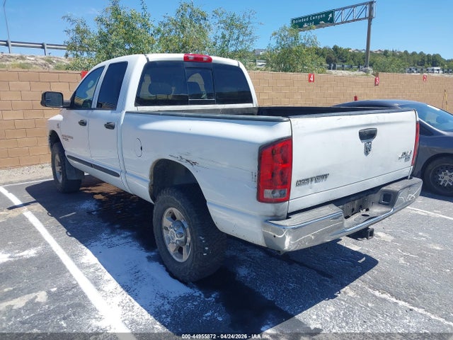 Aukcja sprzedaży 2006 Dodge Ram 2500 Slt/trx4 Off Road/sport/power Wagon, vin: 3D7KS28C76G179869, numer aukcji: 44955872