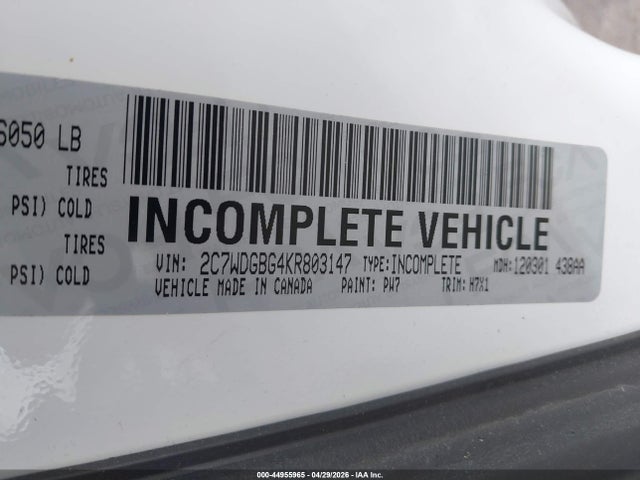 Продажа на аукционе авто 2019 Dodge Grand Caravan Se, vin: 2C7WDGBG4KR803147, номер лота: 44955965