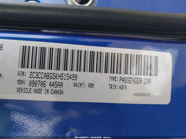 Продаж на аукціоні авто 2019 Chrysler 300 300s, vin: 2C3CCABG5KH515499, номер лоту: 44955970