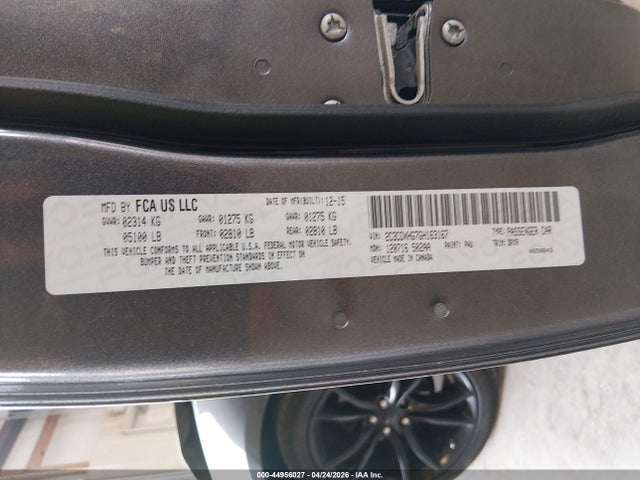 Продаж на аукціоні авто 2016 Dodge Charger Sxt, vin: 2C3CDXHG7GH163167, номер лоту: 44956027