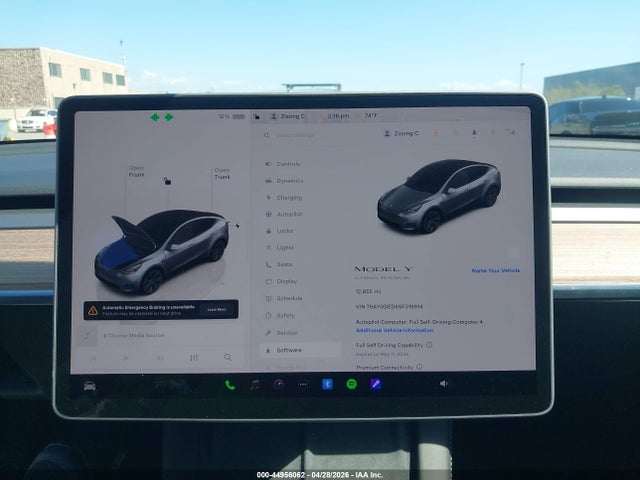 Продажа на аукционе авто 2025 Tesla Model Y Long Range Dual Motor Rear-wheel Drive, vin: 7SAYGDED6SF319914, номер лота: 44956062