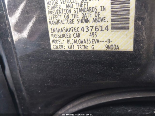 Nissan Maxima 3.5 S 2014 1N4AA5AP7EC437614 Image 9