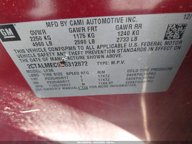 2011 Gmc Terrain Sle-1 მანქანა იყიდება აუქციონზე, vin: 2CTALMEC9B6312872, აუქციონის ნომერი: 44956185