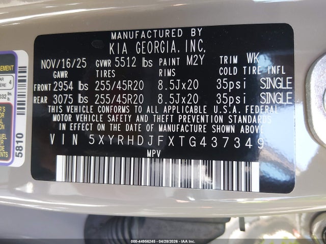 KIA Sorento X-line Ex 2026 5XYRHDJFXTG437349 Image 9