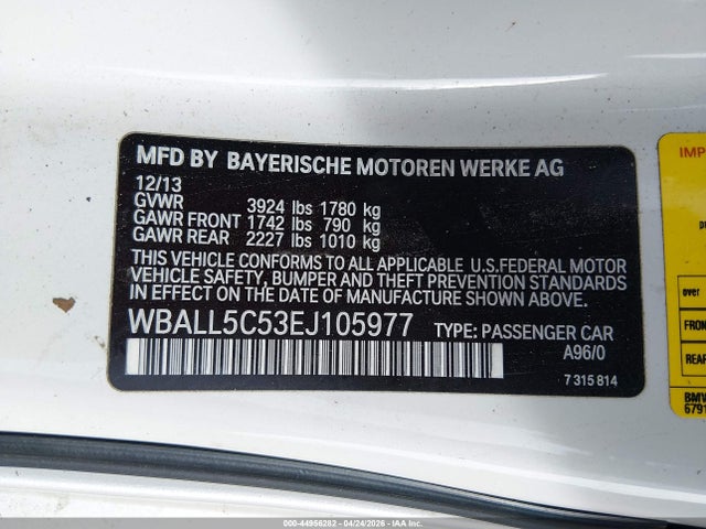 Auction sale of the 2014 Bmw Z4 Sdrive28i, vin: WBALL5C53EJ105977, lot number: 44956282