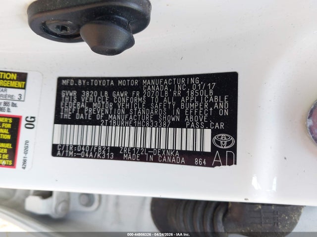 Toyota COROLLA LE 2017 2T1BURHE1HC833387 Image 9
