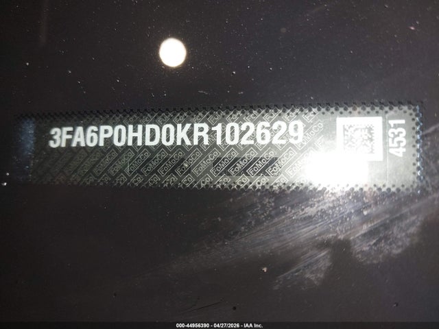 Продаж на аукціоні авто 2019 Ford Fusion Se, vin: 3FA6P0HD0KR102629, номер лоту: 44956390