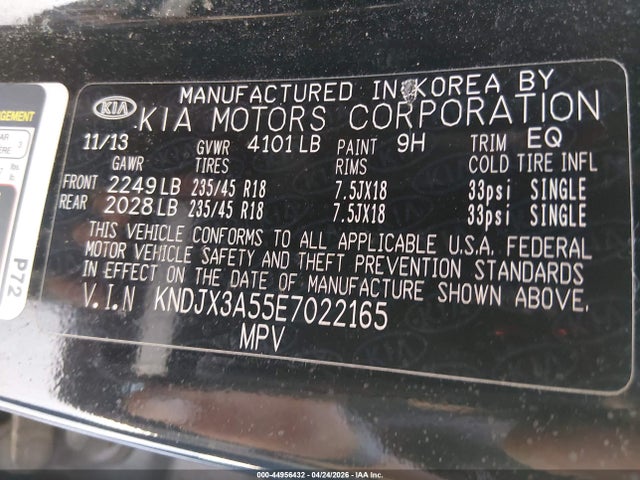 Aukcja sprzedaży 2014 Kia Soul !, vin: KNDJX3A55E7022165, numer aukcji: 44956432