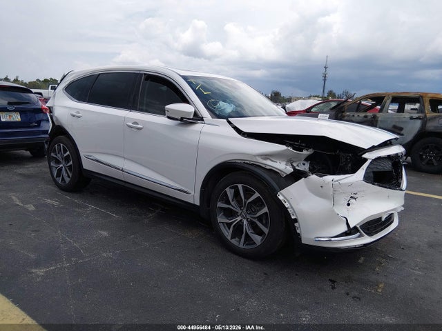 2022 Acura Mdx Technology Package მანქანა იყიდება აუქციონზე, vin: 5J8YE1H43NL003726, აუქციონის ნომერი: 44956484